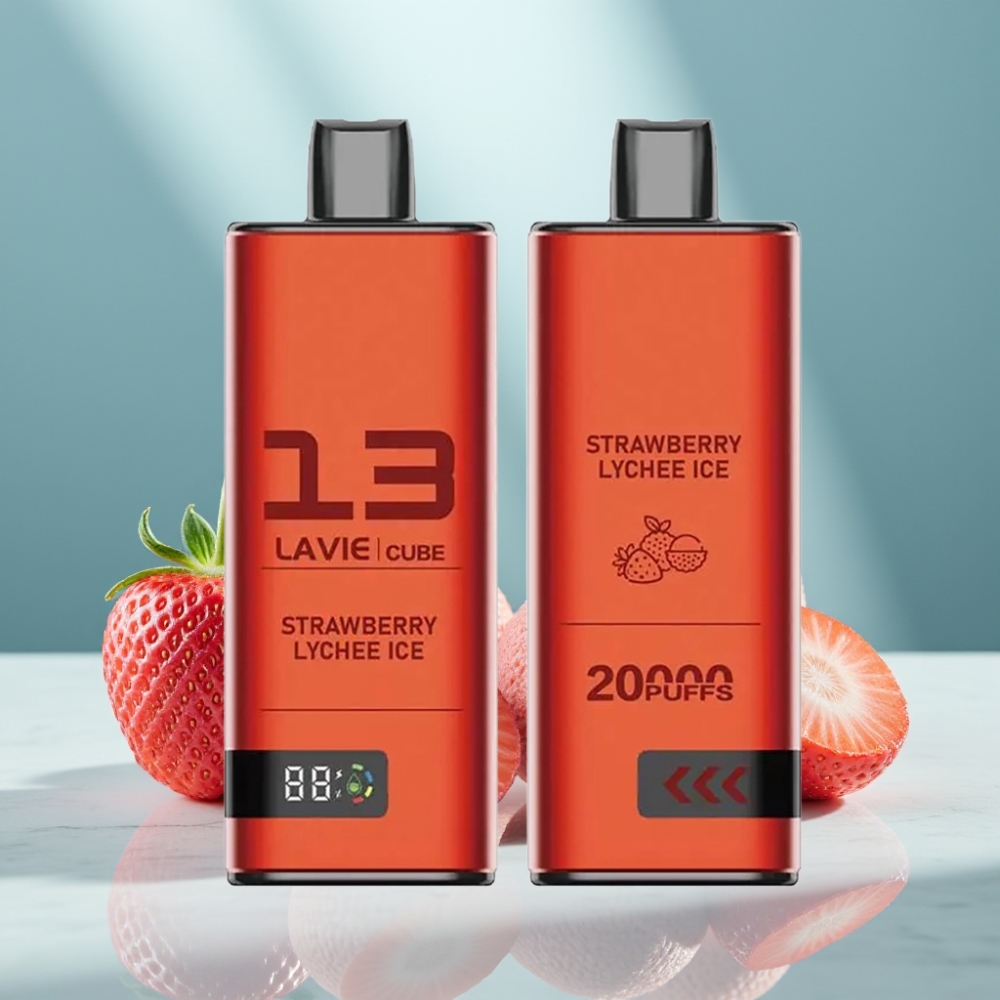Lavie Cube 20000 – Strawberry Lychee Ice: Ein ausgewogener Genuss für anspruchsvolle Vape-Nutzer